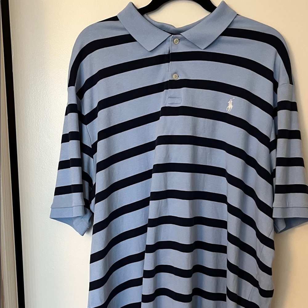 Polo Ralph Lauren Blue & Navy Striped Polo